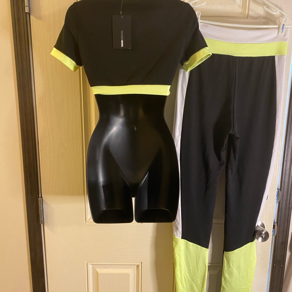 2 piece crop top jogger set